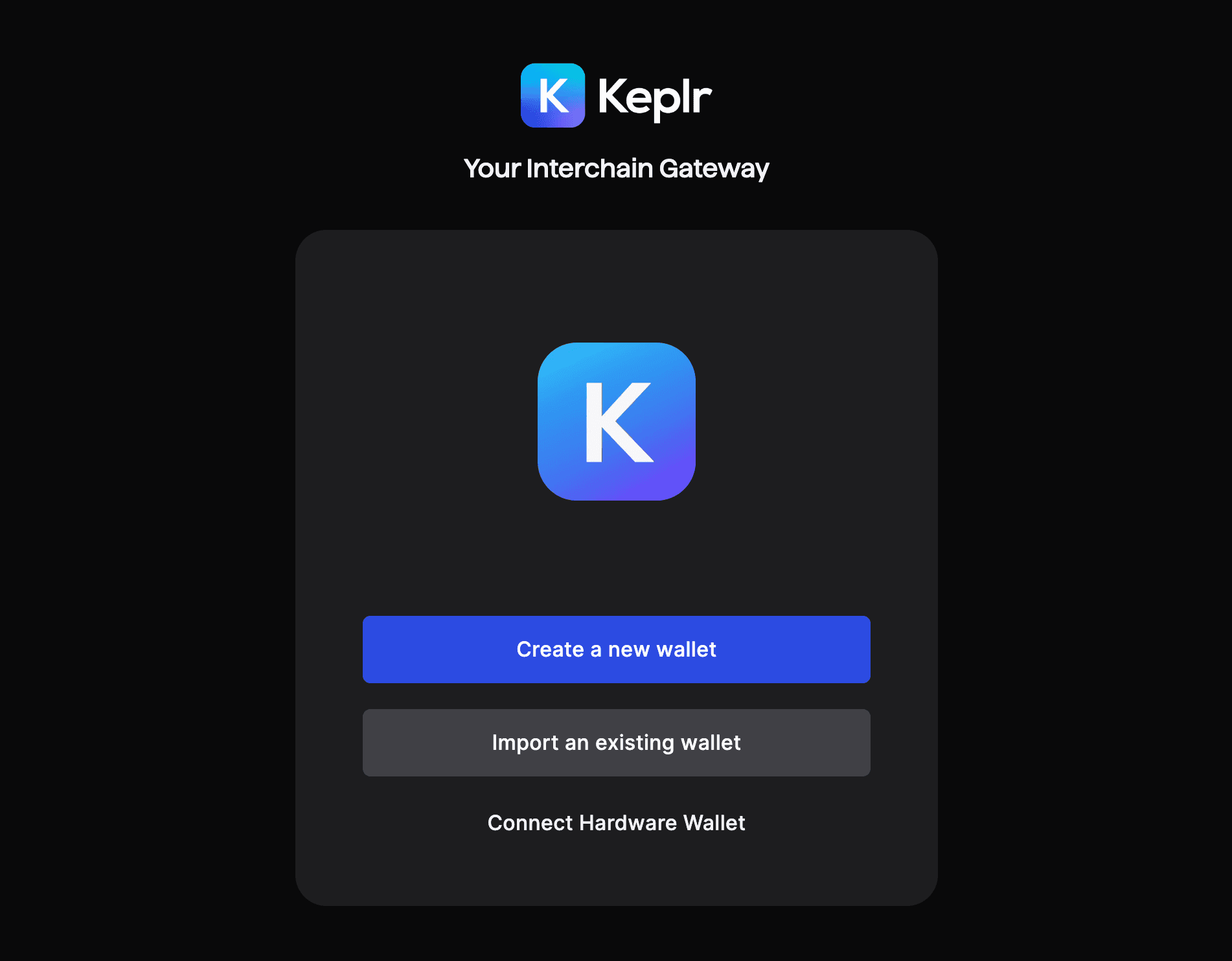 Keplr - Connect Wallet